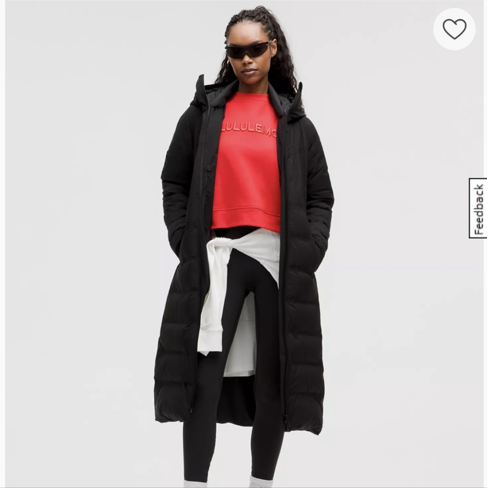 Lululemon stretch seal long parka - waterproof and down filled  BNWOT